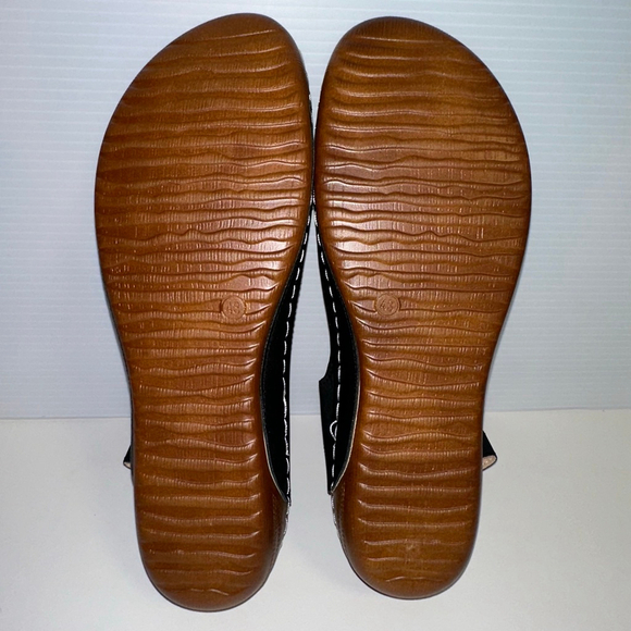 Summer Womens NWOT Comfortable Lightweight Sandals Black Tan Walking (43) 11/12 - Picture 12 of 16